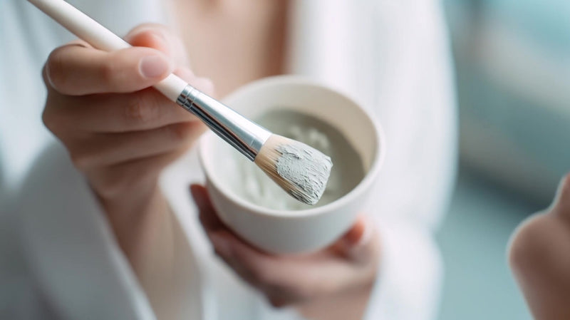 a person s hand mixing a creamy substance in a bowl with a spoon visible - Stock Video