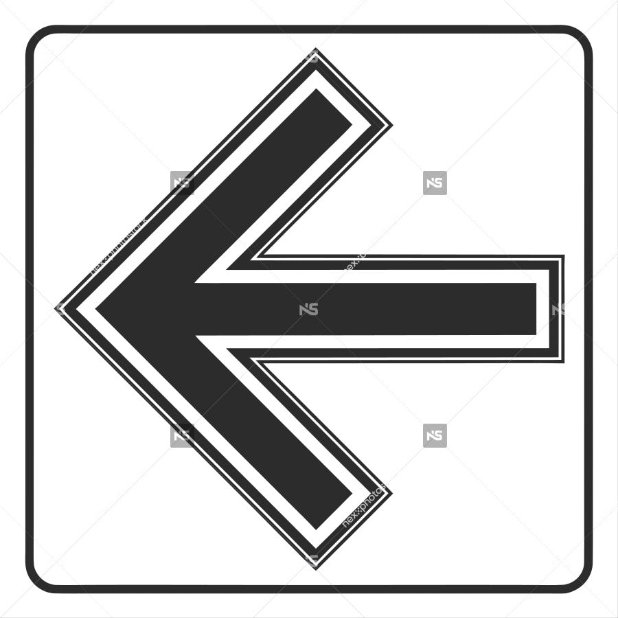 Arrow Sign With A Black Arrow Pointing To The Right Set Against A White Background — Stock Vector
