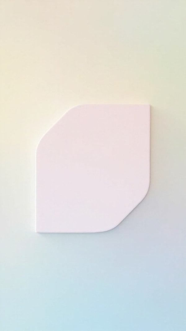 Wall Art With Pink And White Color Scheme — Stock Photo