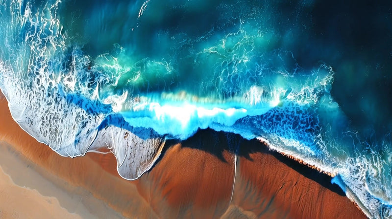 ocean waves crashing on shore - Stock Video