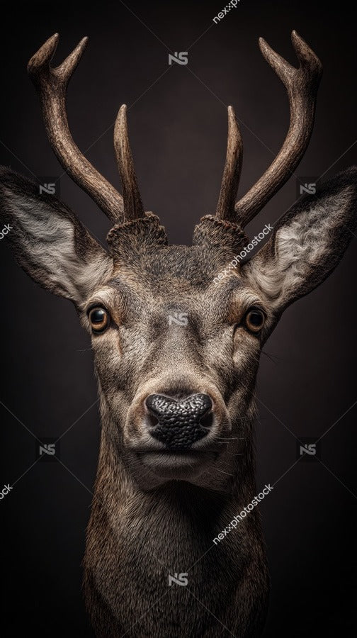 Deer Portrait With Expressive Eyes — Stock Photo