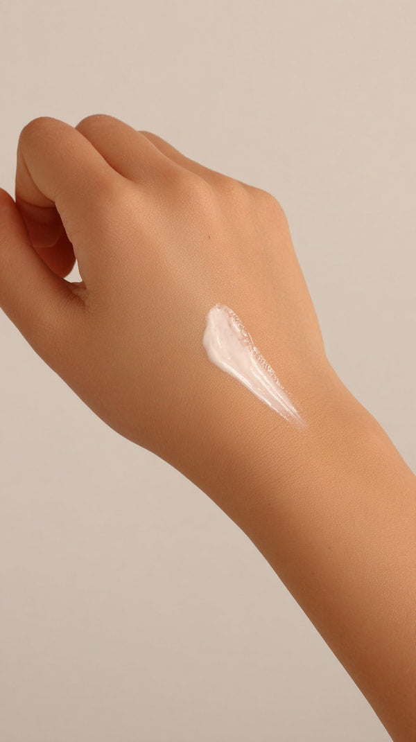 Shows A Close Up View Of A Person S Hand Holding A Small Tube Of What To Be Foundation Concealer Makeup — Stock Photo