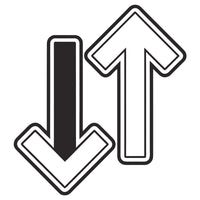 Displays A Graphic Design An Arrow Symbol Pointing To The Right Accompanied By The Number 1 Positioned Above It — Stock Vector