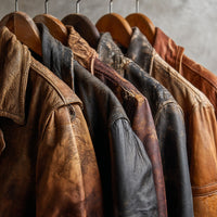 Leather Jacket Collection — Stock Photo