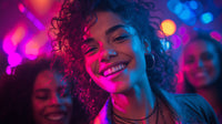 Woman Smiling In A Nightclub — Stock Photo