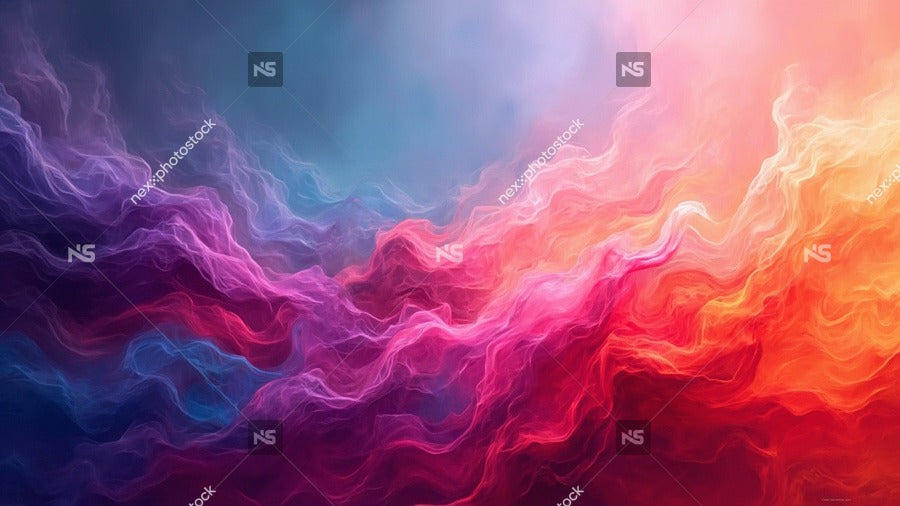 Colorful Abstract Art With Vibrant Hues And Dynamic Brushstrokes Creating A Sense Of Movement And Energy — Stock Photo
