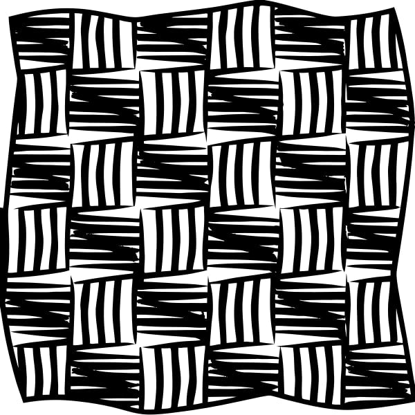 Black And White Striped Fabric — Stock Vector