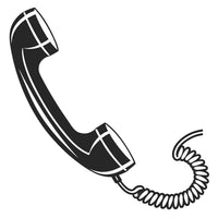 A Black Telephone With A Cord — Stock Vector