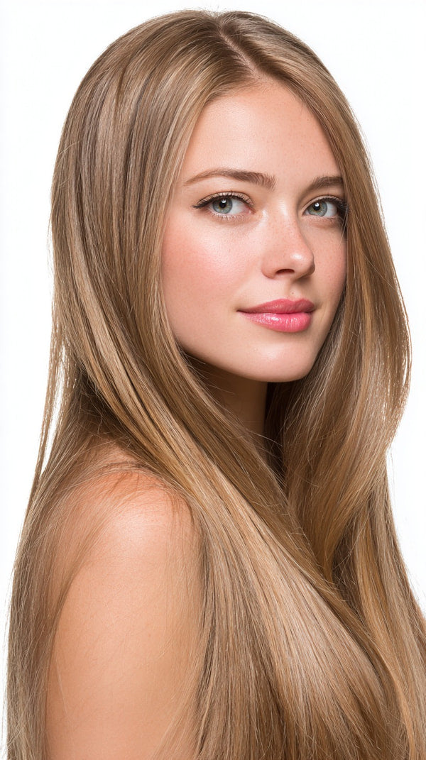 A Woman With Long Hair In A Portrait — Stock Photo