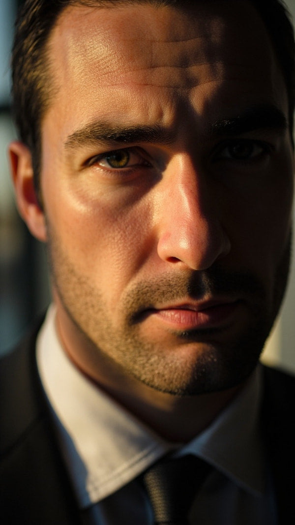 A Man Wearing A Suit Is Visible — Stock Photo
