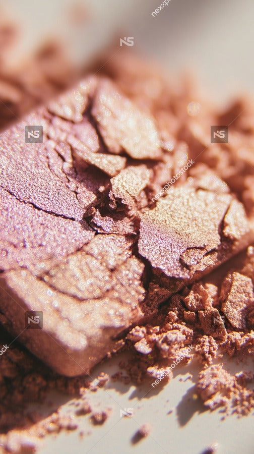 Shimmering Bronze Eyeshadow Swatch — Stock Photo