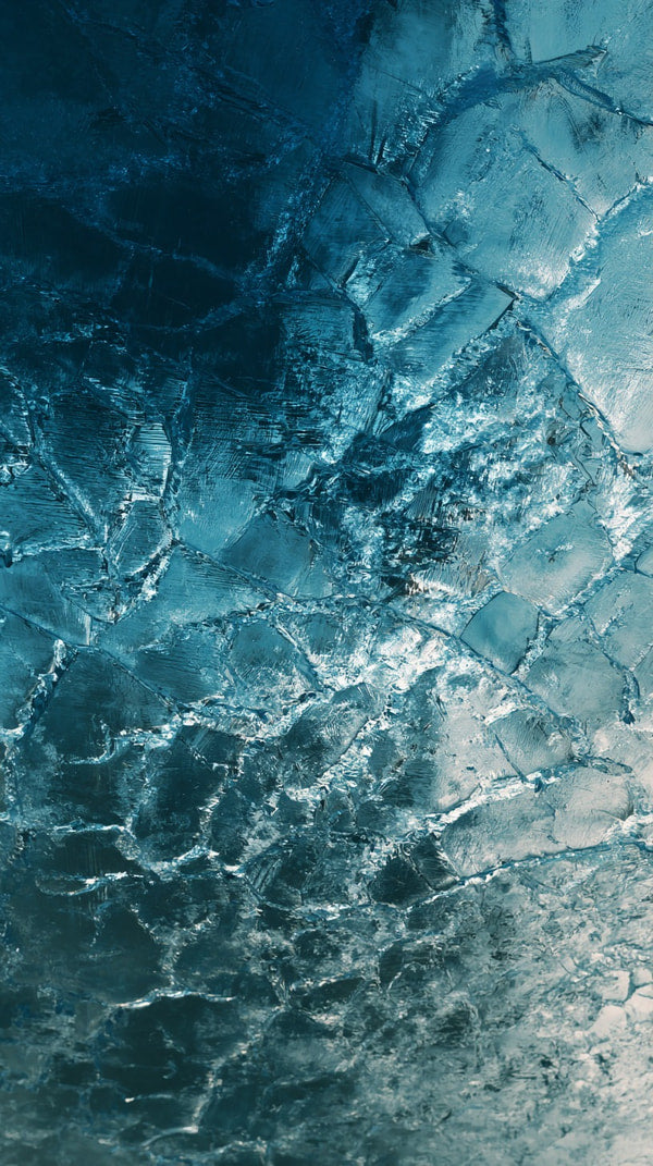 Abstract Art With Icy Blue Tones And Abstract Shapes Resembling Ice A Frozen Landscape — Stock Photo
