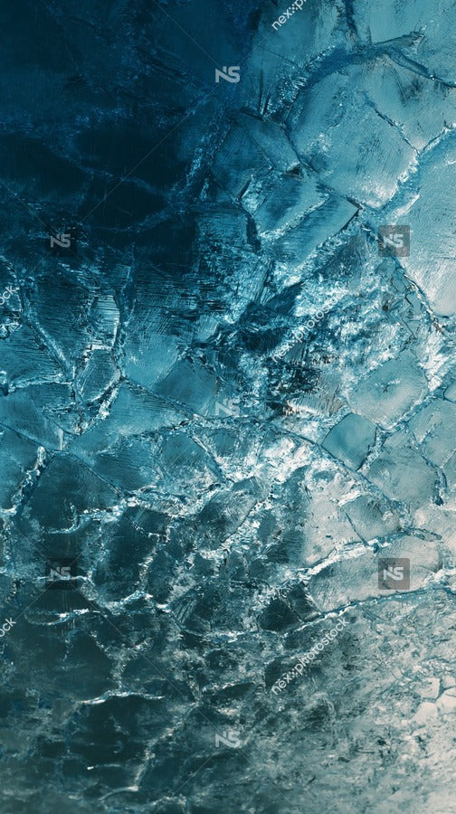 Abstract Art With Icy Blue Tones And Abstract Shapes Resembling Ice A Frozen Landscape — Stock Photo