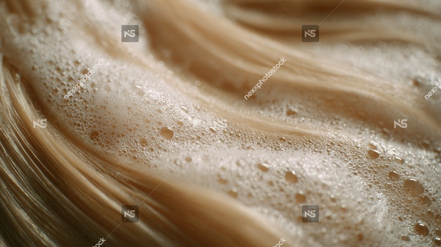 Close Up Of Foamy Bubbles On Surface — Stock Photo