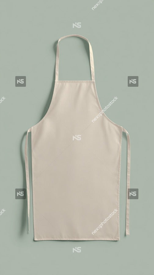 Tan Apron With White Stripes — Stock Photo