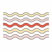 Wavy Line Pattern With A Colorful Gradient Effect Suitable For Use As A Background Decorative Element In Various Designs And Materials — Stock Vector