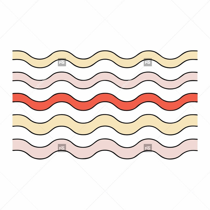 Wavy Line Pattern With A Colorful Gradient Effect Suitable For Use As A Background Decorative Element In Various Designs And Materials — Stock Vector