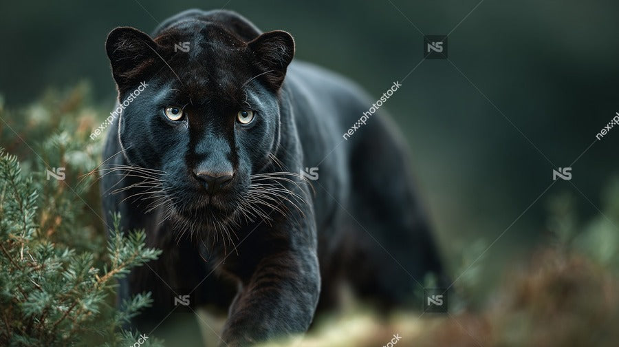 Black Panther In Wilderness — Stock Photo