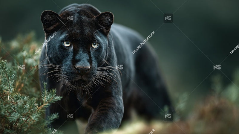 Black Panther In Wilderness — Stock Photo
