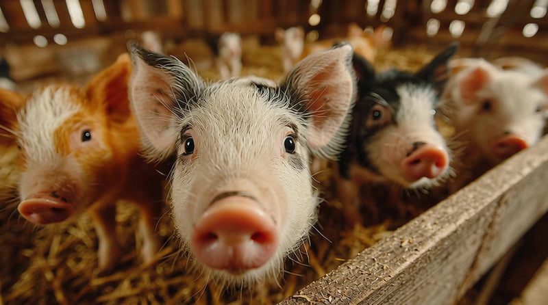 pigs in a pen - Stock Video