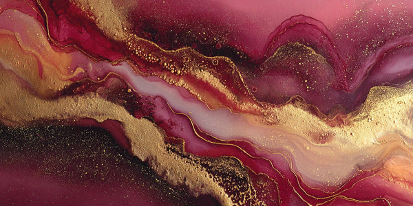 Abstract Art With Gold Foil Effect — Stock Photo
