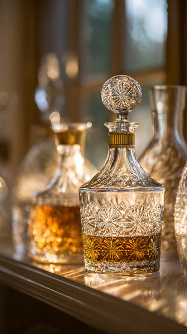 Clear Glass Bottles On Display — Stock Photo