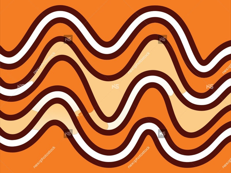 Abstract Wave Design With A Red And White Color Scheme Flowing Lines That Create A Sense Of Movement And Rhythm — Stock Vector