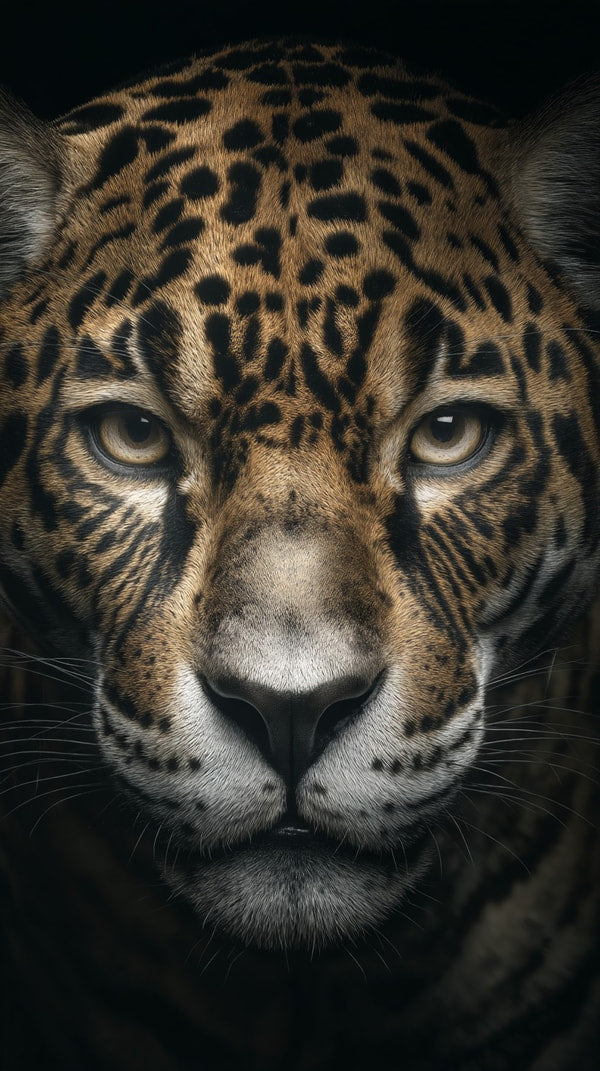 Jaguar Majestic And Intense Captured In A Close Up Portrait With Striking Eyes And Detailed Fur Patterns — Stock Photo
