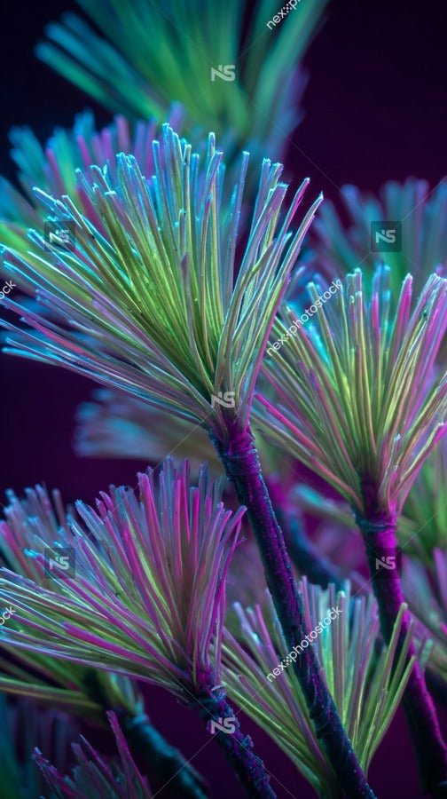 Vividly Colored Pine Needles — Stock Photo