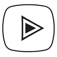 A Black And White Icon Of A Play Button Commonly Associated With Video Content On Youtube — Stock Vector