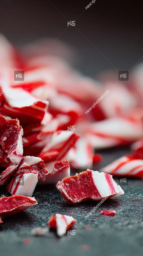 Red And White Candy Shards — Stock Photo