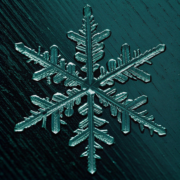 Snowflake Design On Surface — Stock Illustration