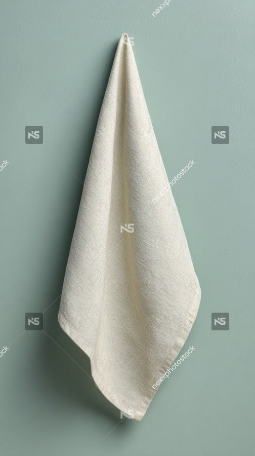 A White Towel Hanging On A Wall — Stock Photo
