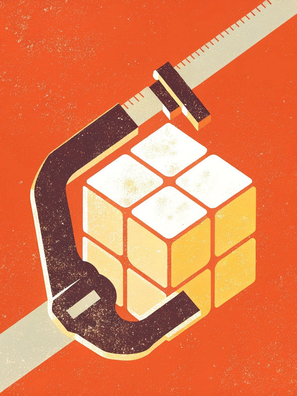 Rubik S Cube Puzzle Tool — Stock Illustration