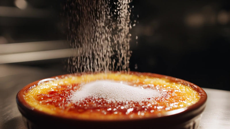 sugar sprinkled on dessert - Stock Video