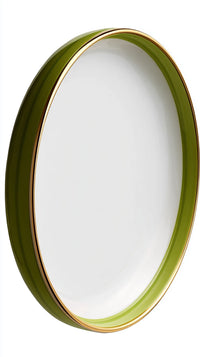 Gold Framed Oval Mirror — Stock Photo