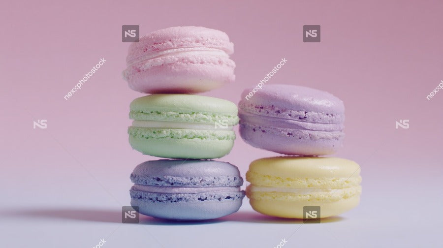 Colorful Macarons Stack — Stock Photo