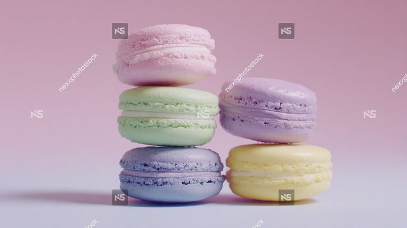 Colorful Macarons Stack — Stock Photo
