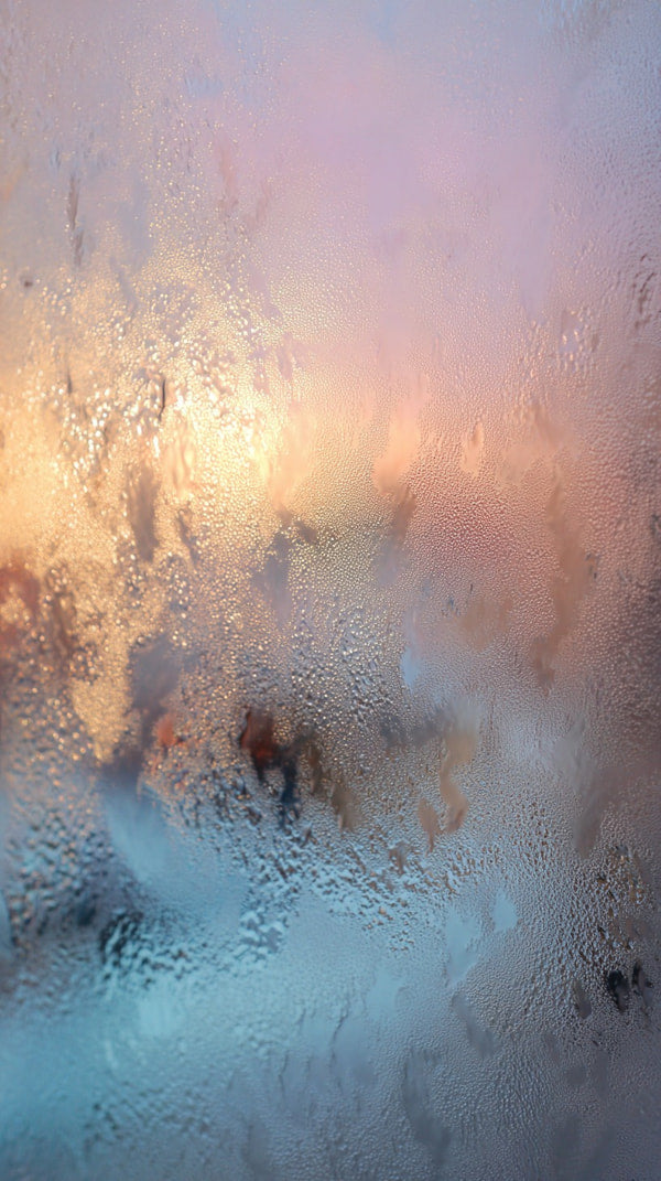 Raindrops On Window Glass — Stock Photo