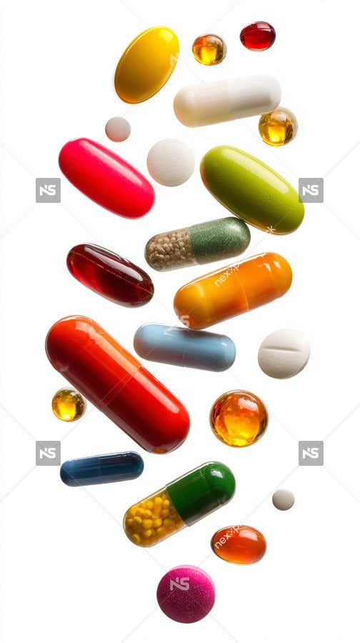 Colorful Assortment Of Pills — Stock Photo
