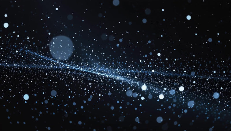 astrophotography close up of a starry night sky filled with numerous small white dots creating an illusion of depth and vastness - Stock Video