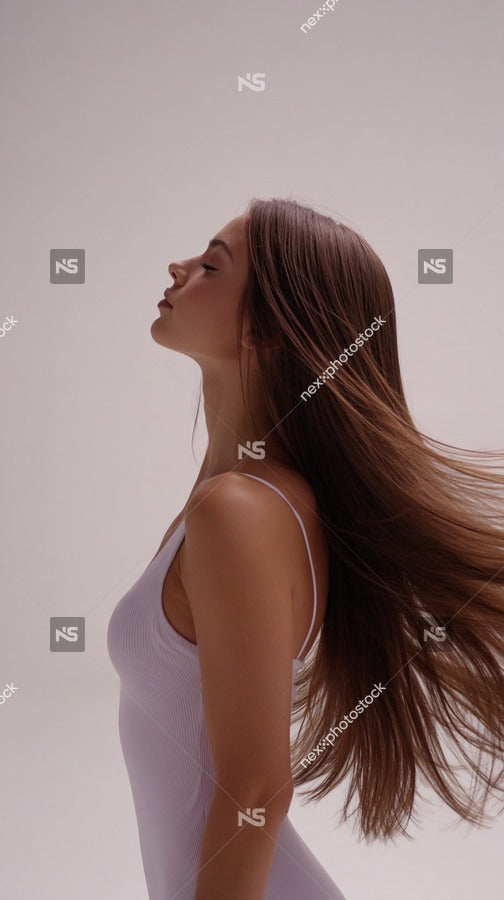 Woman With Long Hair — Stock Photo