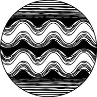 Abstract Art With Black And White Color Scheme Intricate Patterns And Shapes That Resemble Waves Ripples — Stock Vector
