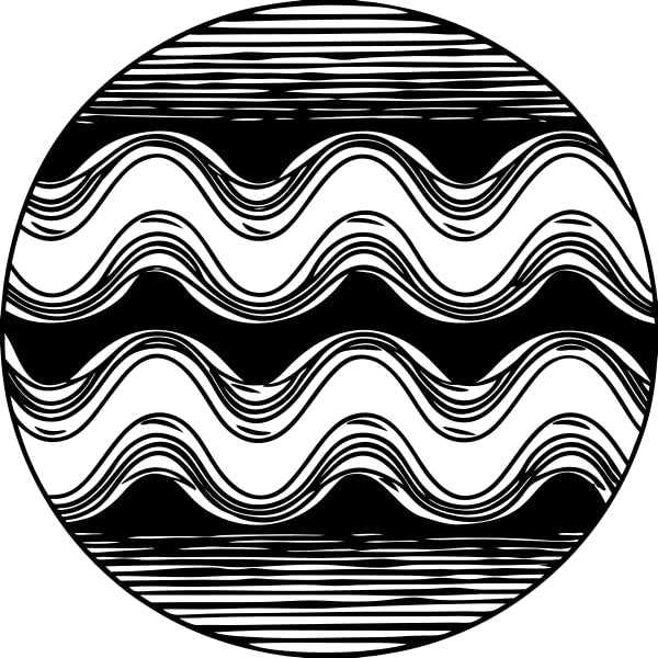 Abstract Art With Black And White Color Scheme Intricate Patterns And Shapes That Resemble Waves Ripples — Stock Vector