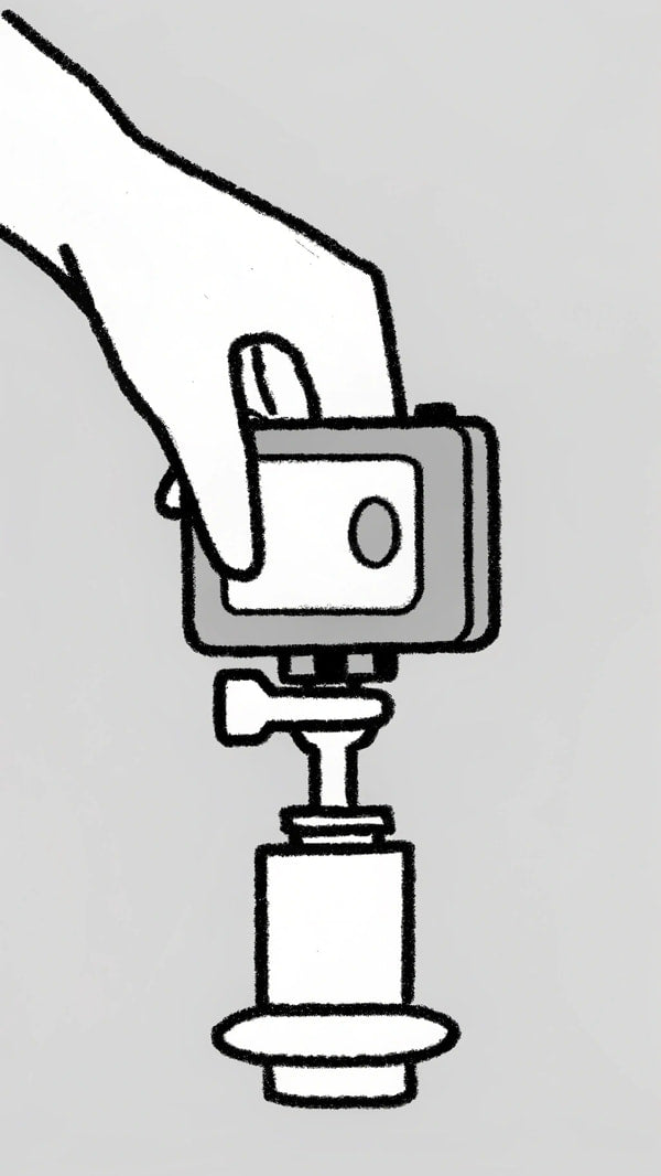 A Hand Holding A Smartphone — Stock Illustration