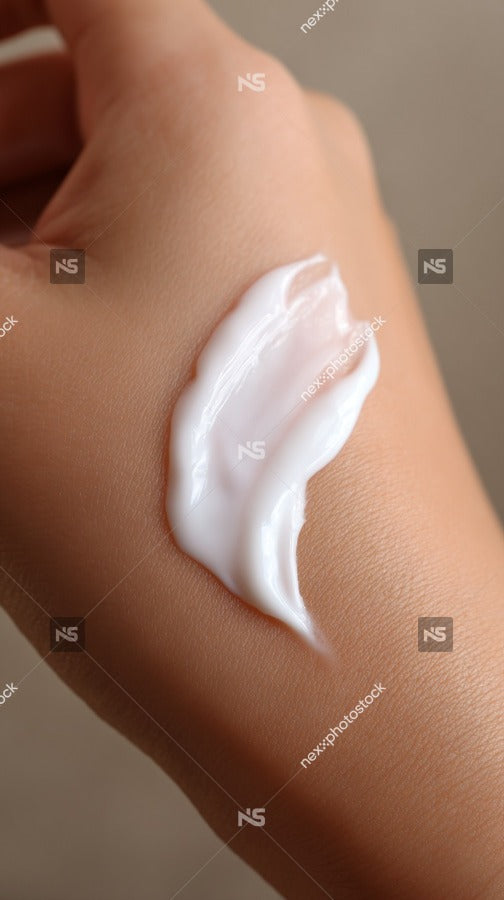 Shows A Close Up View Of A Person S Hand Holding A Tube Of Cream Lotion — Stock Photo