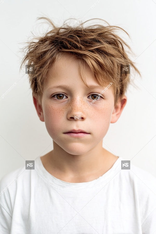 A Young Boy With Messy Hair — Stock Photo