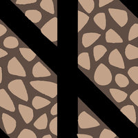Brown And Tan Patterned Wallpaper — Stock Vector