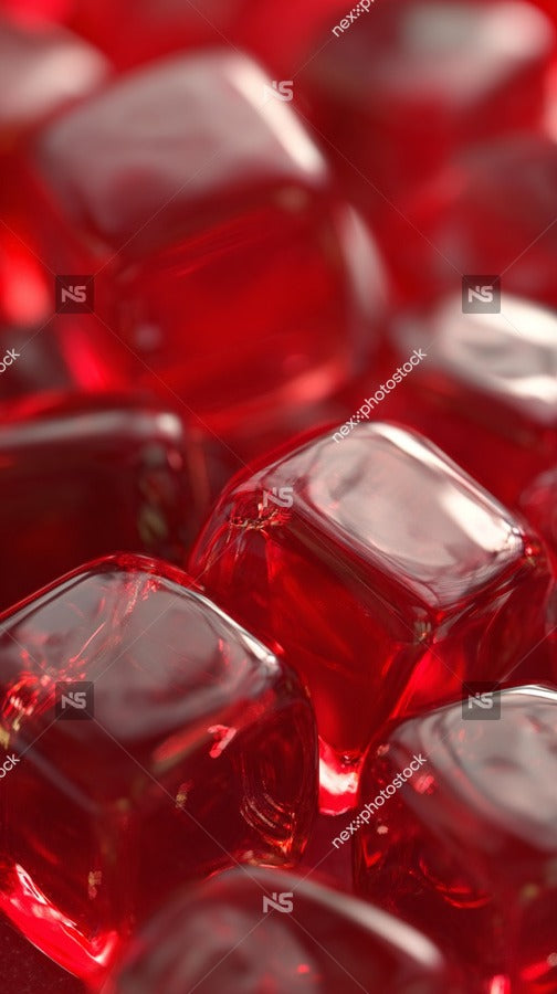 Red Gems On A Countertop — Stock Photo