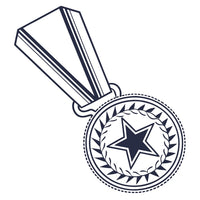 Medal With A Star Design — Stock Vector